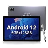 weelikeit Tablet 10 Zoll Android 12, 6GB RAM 128GB ROM, Octa-core Tablette, 6000 mAh Akku, 1280 x 800…