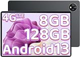 Blackview Tab80 Tablet 10 Zoll Android 13 4G LTE 5G WiFi 8GB RAM 128GB ROM(1TB TF) 7680mAh, 13MP+8MP…