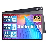 YESTEL Tablet 11 Zoll Android 13 mit 16 GB RAM + 256 GB ROM (1TB TF), 2K 2000 x 1200 IPS, 5G WLAN, 4…