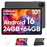 TUOHAITIME Android 16 Tablet 10 Zoll,24GB RAM+64GB ROM 2TB erweiterbar Tablet,Bildschirmauflösung 1280p,Unisoc…