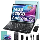 FACETEL Tablet 10 Zoll Tablet Android 13 Tablets PC mit 2.4G + 5G WiFi, Octa-Core 2.0 Ghz | 14GB + 128GB…