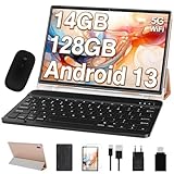 Tablet 10.1 Zoll Android 13 OS Octa Core 5G WLAN,14GB RAM+128GB ROM(TF 512GB/1TB), 2.0GHz, Google GMS…