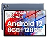 2K Tablet 10.36 Zoll, 8000mAh Android 12 Tablet PC mit Octa-Core 8(4+4) GB RAM+128GB ROM+ 1TB TF, 5G+2.4G…
