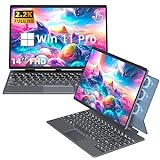 Rumtuk 2-in-1 Laptop Convertible Tablet mit Win 11/Office 2019, 35.6 cm 2.2K Touchscreen, magnetische…