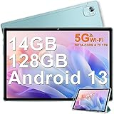 FACETEL Android 13 Tablet 10 Zoll mit 5G WiFi Octa-Core 2.0Ghz Prozessor Ultraschnelles Tablet PC mit…