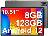 Jumper Gaming Tablet 10,51 Zoll, 8 GB RAM 128 GB ROM Tablet Android 12, T616 Octa-Core, Dual SIM, 4G…