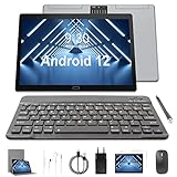 Semeakoko Tablet 10 Zoll 2 in 1 Android 12 Tablet PC 4GB + 64GB Speicher 256GB 2.0Ghz CPU FHD 1080P…