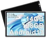 FACETEL Tablet 10 Zoll Tablet Android 13 Tablets PC mit 2.4G + 5G WiFi, Octa-Core 2.0 Ghz | 14GB + 128GB…