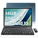 DUODUOGO Tablet 10 Zoll Android 13, 14 GB RAM + 256 GB ROM/TF 1 TB, Gaming Tablet mit WiFi 6, Octa-Core…
