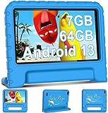 AOCWEI Kinder Tablet Android 13 7-Zoll für Kinder, 7GB RAM 64GB ROM/TF 512GB, Elterliche Kontrolle,…