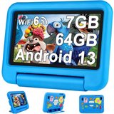Oangcc Tablet (7", 64 GB, Android 13, Kinder Tablets Fhd Wifi Kindersicherung Kid Proof Eva Case)