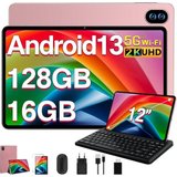 ‎MEBERRY Tablet (12", 128 GB, Android 13, 2,4G+5G, Tablet 2K Bildschirme,2000*1200 8000mAh/Bluetooth5.0,Octa-Core…