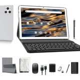 ANTEMPER Tablet (10", 128 GB, Android 12, 2,4G+5G, Tablet mit Tastatur und Stift(1TB TF) MTK Octa-Core2.0GHz,7000mAh…