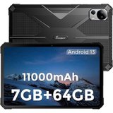 Fossibot Tablet (10,4", 64 GB, Android 13, 2,4G+5G, Outdoor Tablet mit FHD+ 2K IPS,11000mAh Akku Robustes…